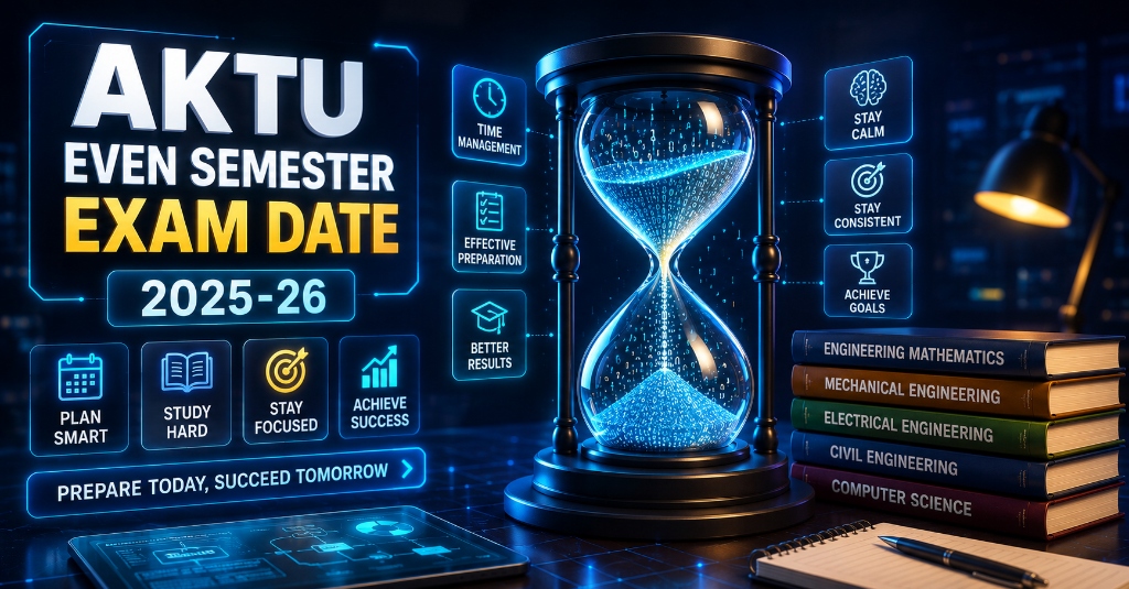 AKTU Even Semester Exam Date 2025-26 — Expected Schedule and Date Sheet